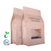 Flat Bottom Pouches 8 Side Sealed Compostable Paper Bag With Window