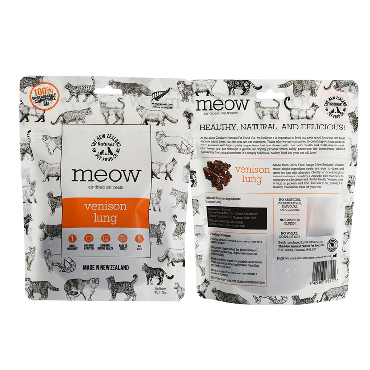 Compostable Zipper Pet Food grade Digital Printing Stand Up Pouch
