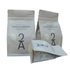Customized Box Bottom Compostable Pouch Zip Lock Roastery Coffee Bags