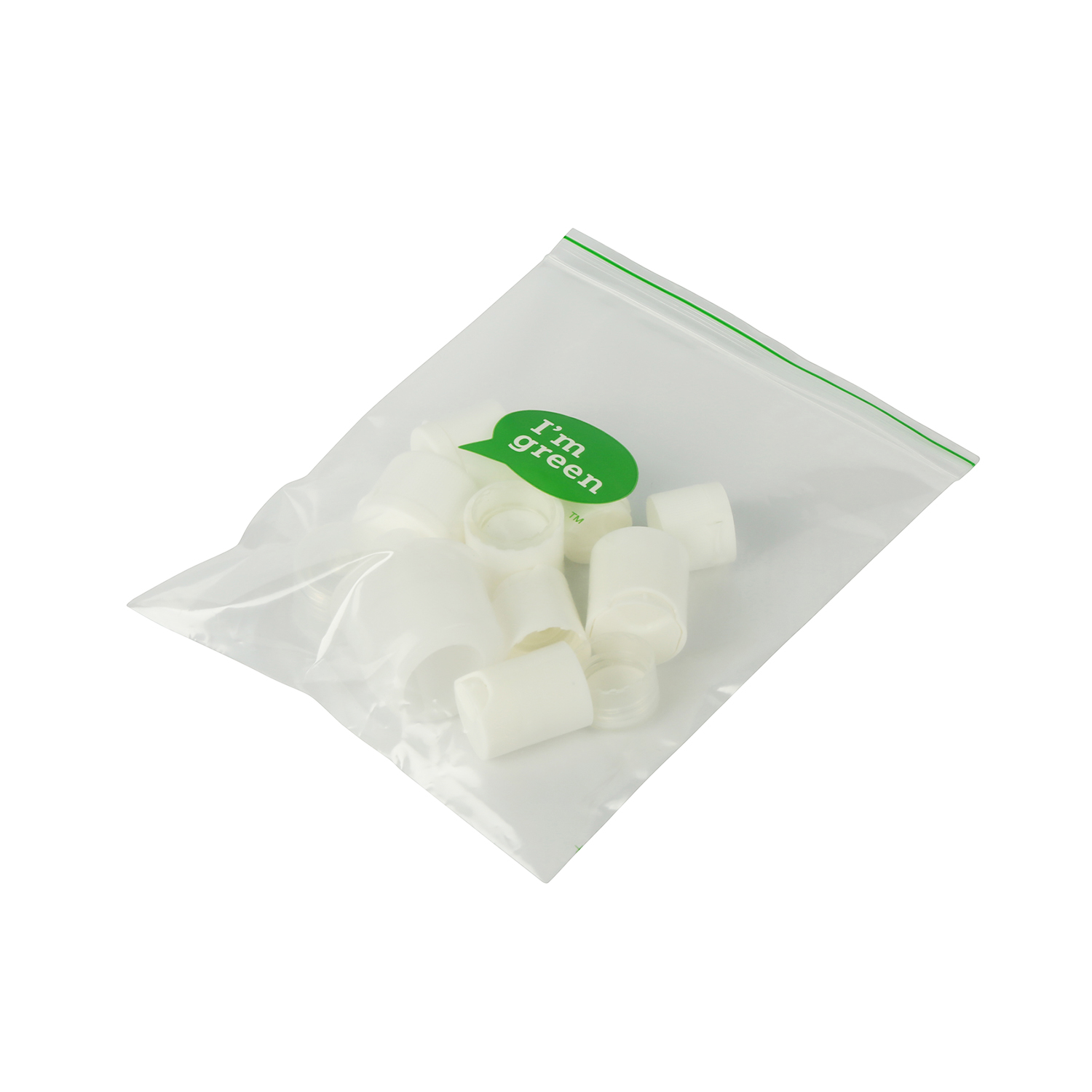 Sugarcane Plastic Custom Recyclable Bag Flat Pouch Resealable Food Grade Transparent Packaging Pouch