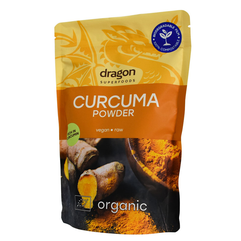 Custom Logo Window Turmeric Powder Packaging