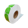 Compostable PLA Custom Sitcker Labels Tearable Logo Printed Eco Pack For Stock Unprinted Bag