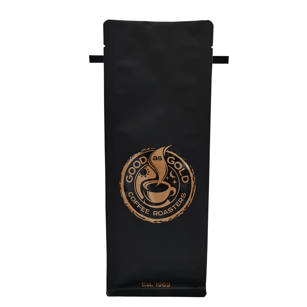 Eco-friendly Biobased Monomaterials 100% Recyclable Coffee Bags with One-way Degassing Valve