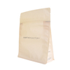 Wholesale Customized Colors Compostable Box Bottom Coffee Bag Biodegradable Pouch With Valve And Zipper 