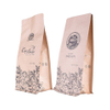 500g Refillable Airtight Kraft Paper Compostable Bottom Coffee Bag