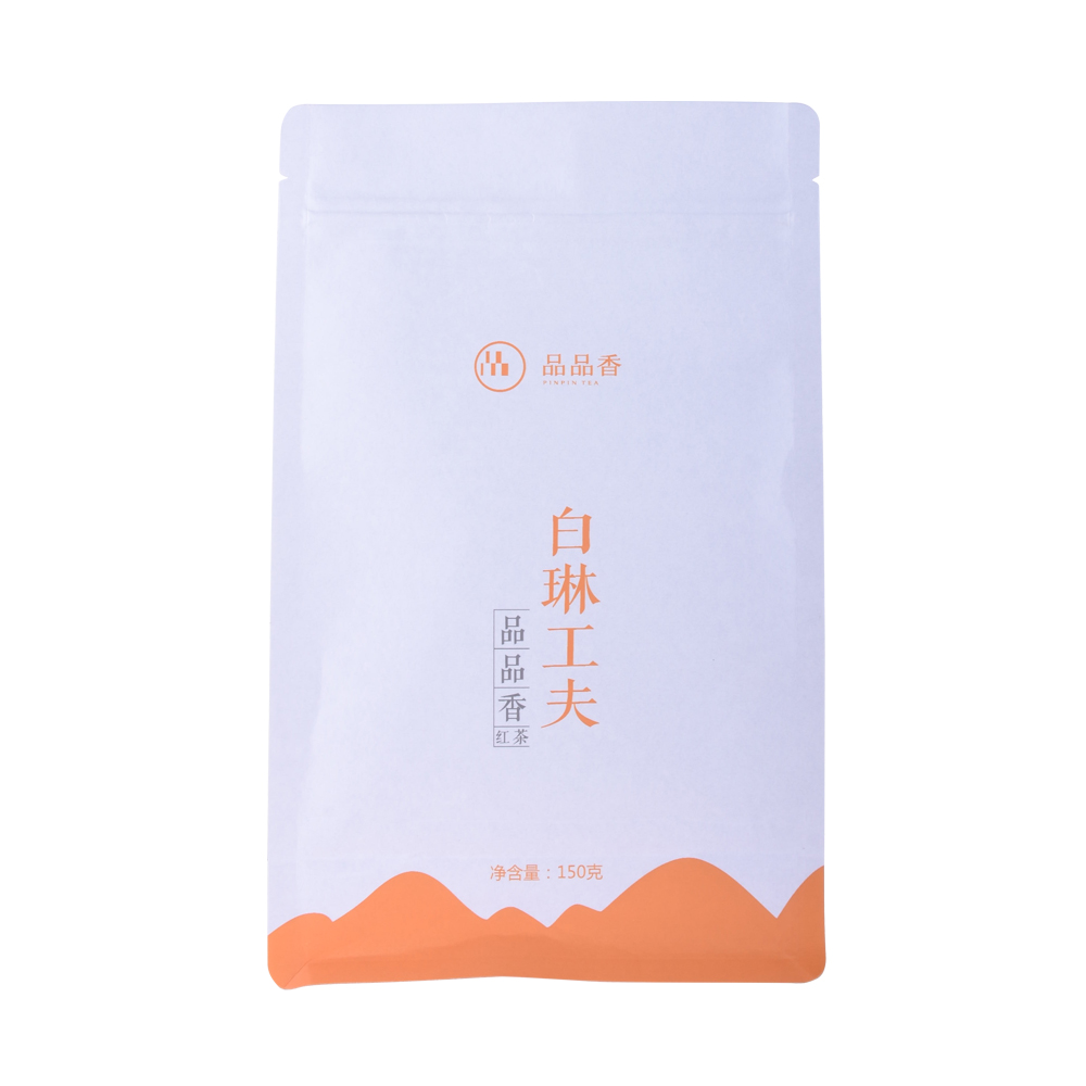 Food Grade Flat Bottom Pack Pocket Zipper Heat Sealed Foil Bag Pouches for Tea Food Packaging
