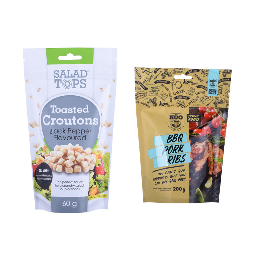 Excellent Quality Sustainable Kraft Paper Bag For Grain Nuts 500G
