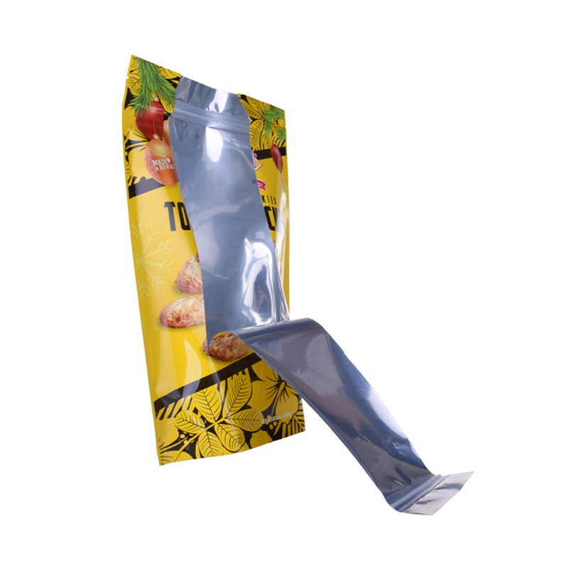 Chauffage de chauffage zip stand up sac Cookies de collation reclosé pour les aliments secs