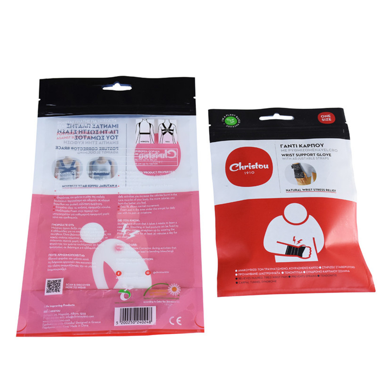 Kantong produk kosmetik perawatan zip kunci biodegradable tahan lama