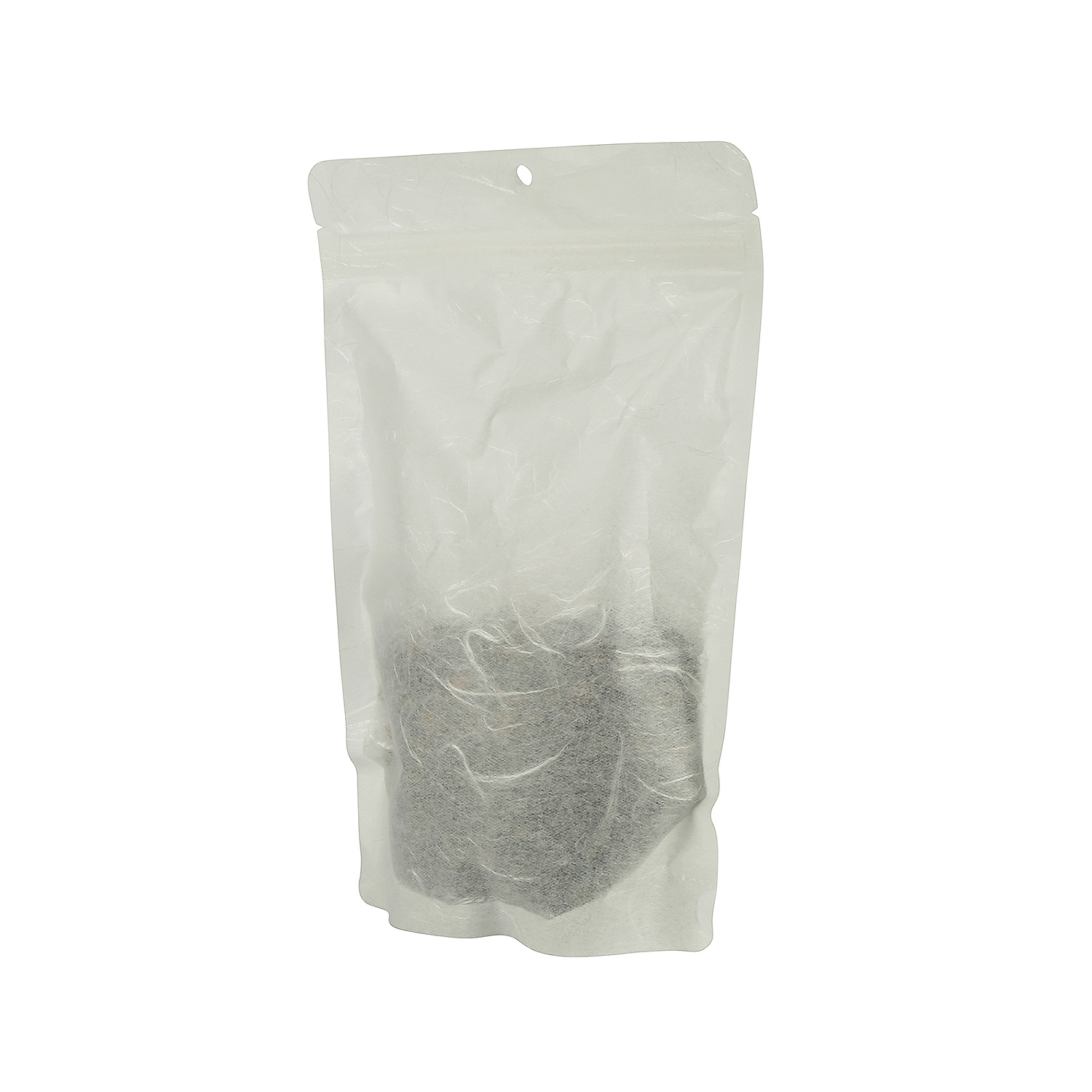Compostable Food Grade Rice Paper Eco Friendly Printed Transparent Custom Printed Resealable Zipper Bag