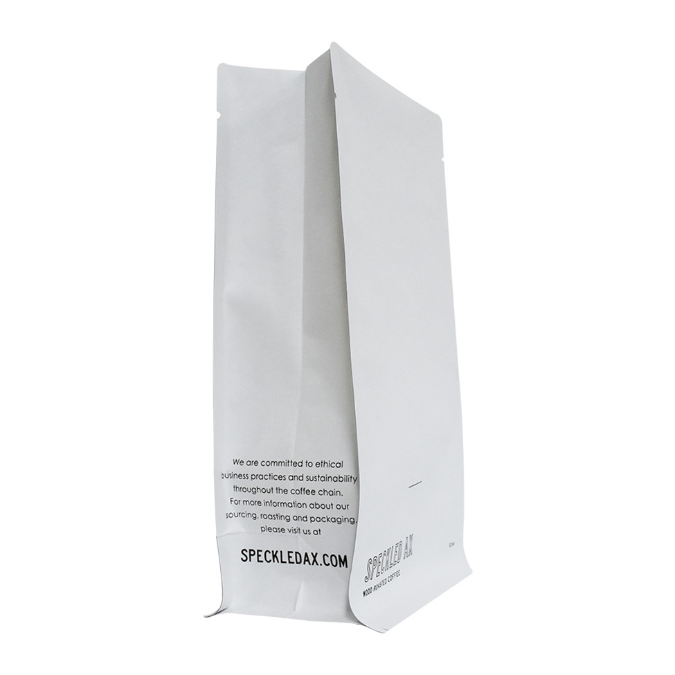 Compostable Biodegradable Square Bottom Coffee Bag Custom Heal Seal Flexible Packaging