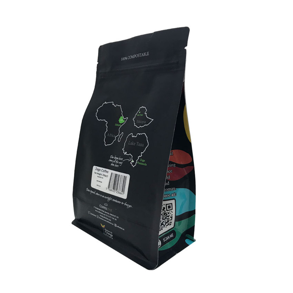 Popular Matt Finish Flat Bottom Recyclable Coffee Bag Gravure Printing