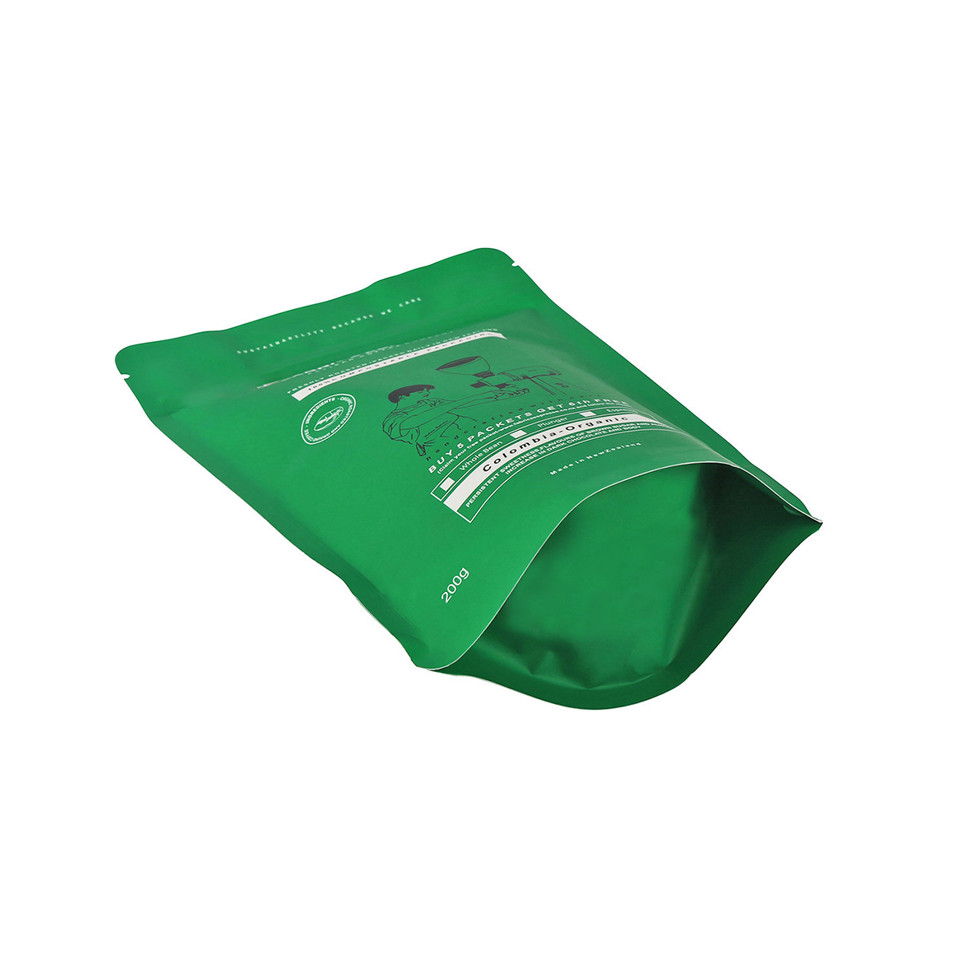Túi cà phê tùy chỉnh độ ẩm với khóa kéo có thể định kỳ lại doypack