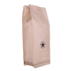 Double Zipper Offset Printing Rough Matte Kraft Paper Coffee Pouch Tear Notch