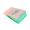 Customized Logo Flat Bottom Transparent Zip Lock Bag with Tear Notch Manufacturers