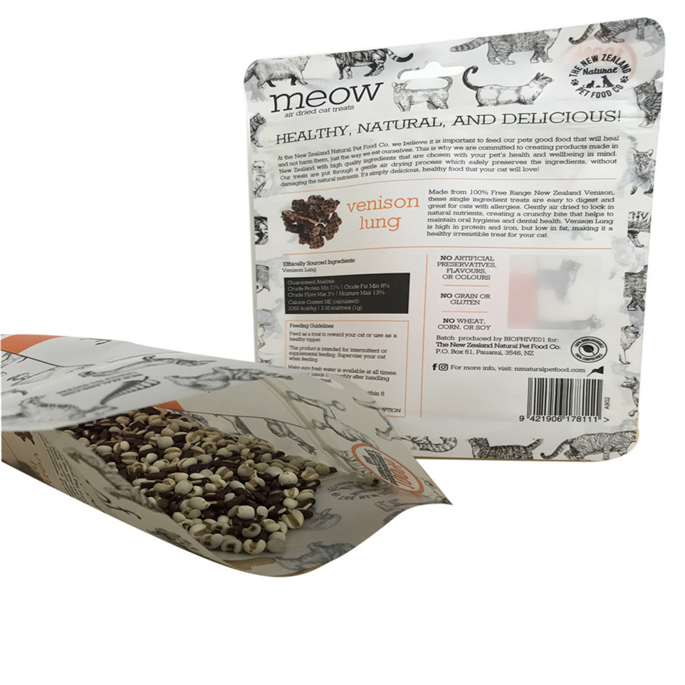 Eco Friendly Tear Notch Stand Up Pouch Zipper Bags