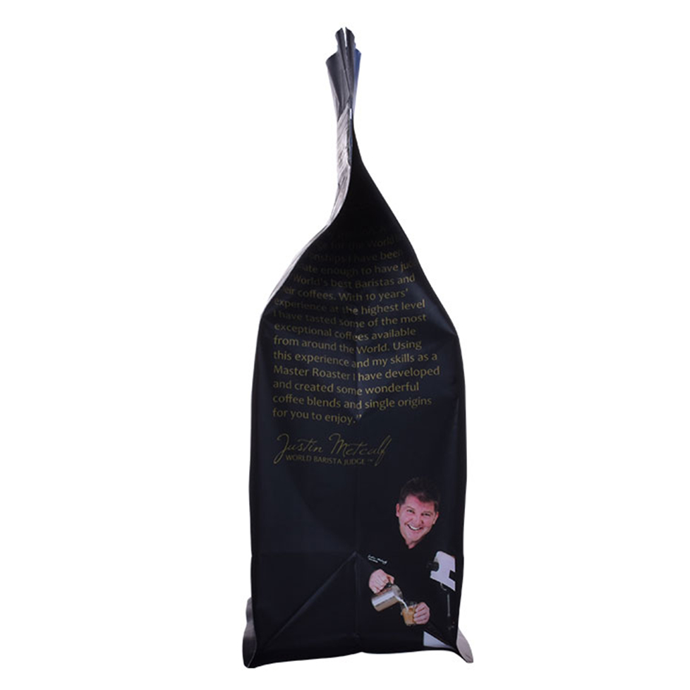 Reusable Resealable Zipper Bag With Handle Kraft Coffee Bags 