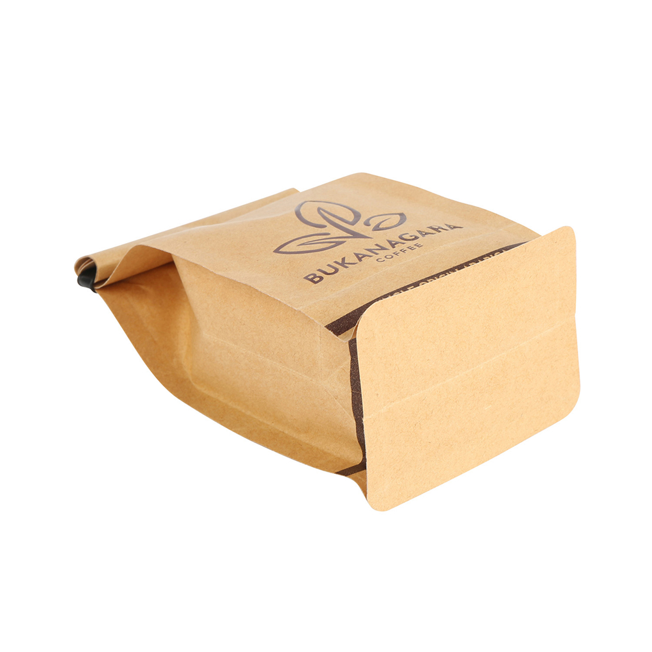 Custom Made Eco Friendly Small Plastic Zipper Sealing Coffee Bags 