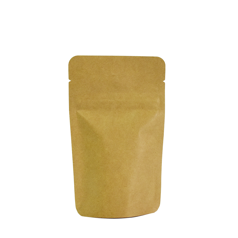 Stand Up Colorful Clear Window Seasonging Bag Kraft Paper