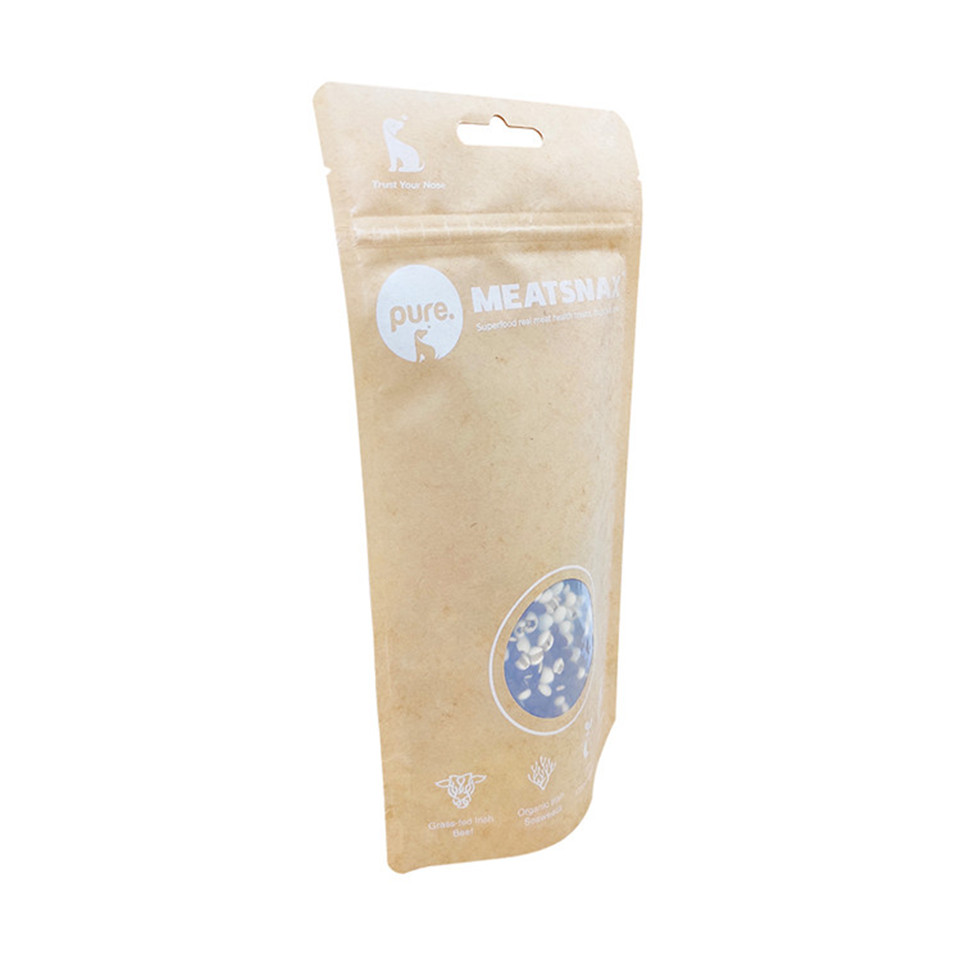 Retail Roasted Kraft Paper Bag for Grain Nuts 500g