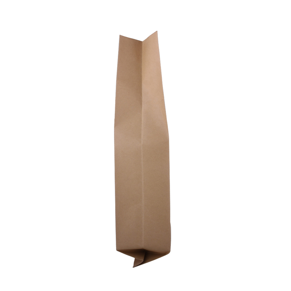 Compostable Kraft Paper Packaging Biodegradable Plastic Free Coffee Bag with Valve