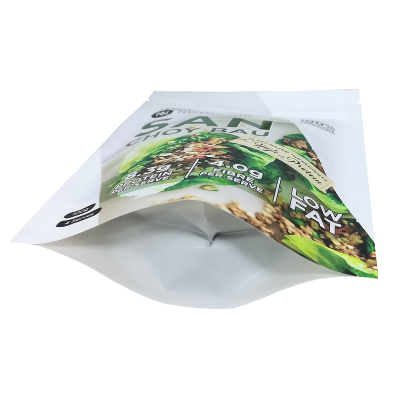 Eco Friendly Glossy Finish Compostable Heat Seal Snack Dried Fruits Packaging Bags