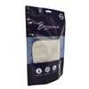 Recyclable Matte Black Perforated Plastic Barrier Bags with Printed Logo for Clothing