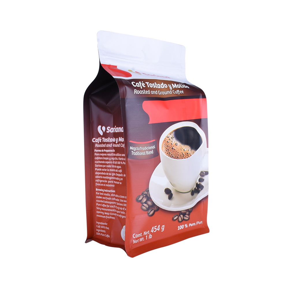 Biodegradable Full Color Printing Customized Coffee Bean Packaging Bag