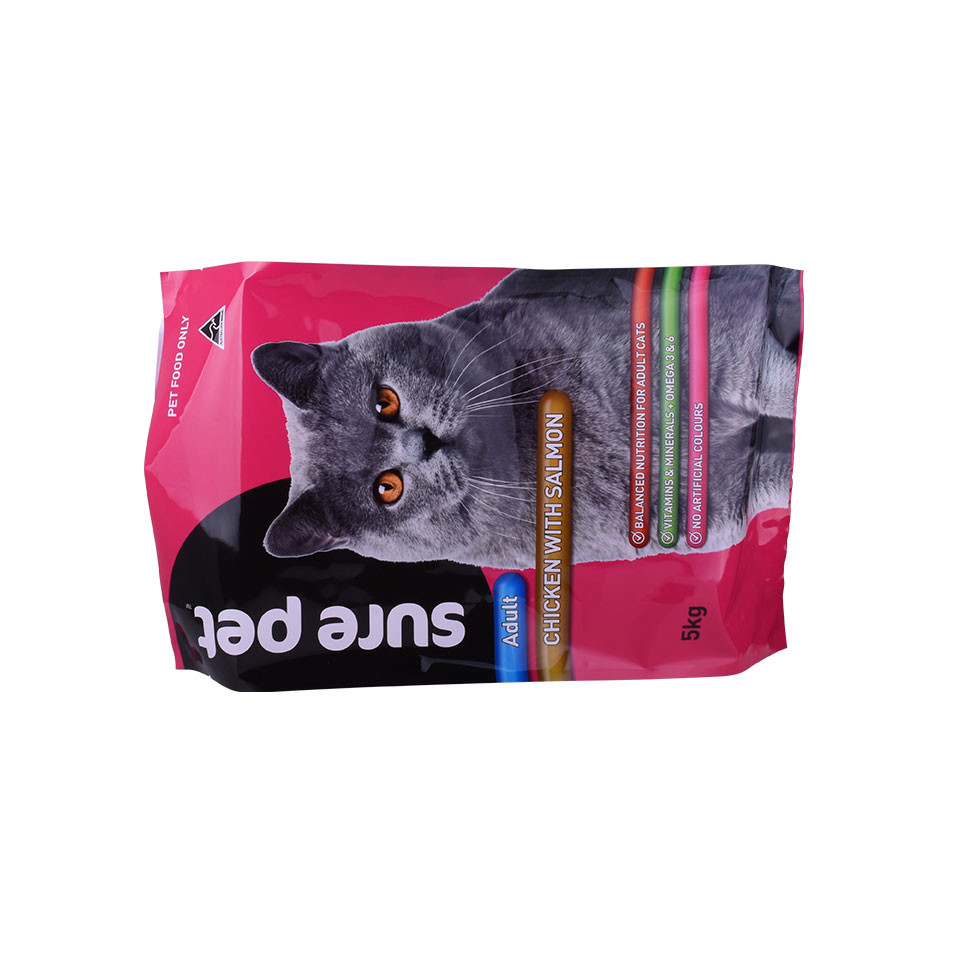 Colorful Printing Side Gusset Best Price Tear Notch Cat Food Bags