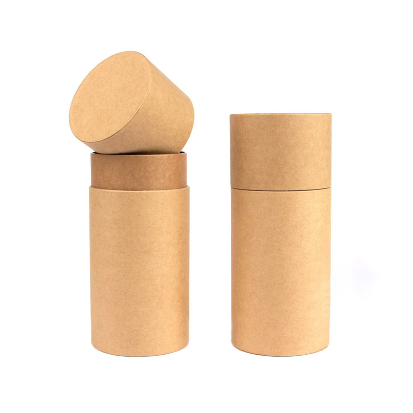 OEM Wholesale Leak-proof Biodegradable Eco Kraft Paper Lip Balm Tube