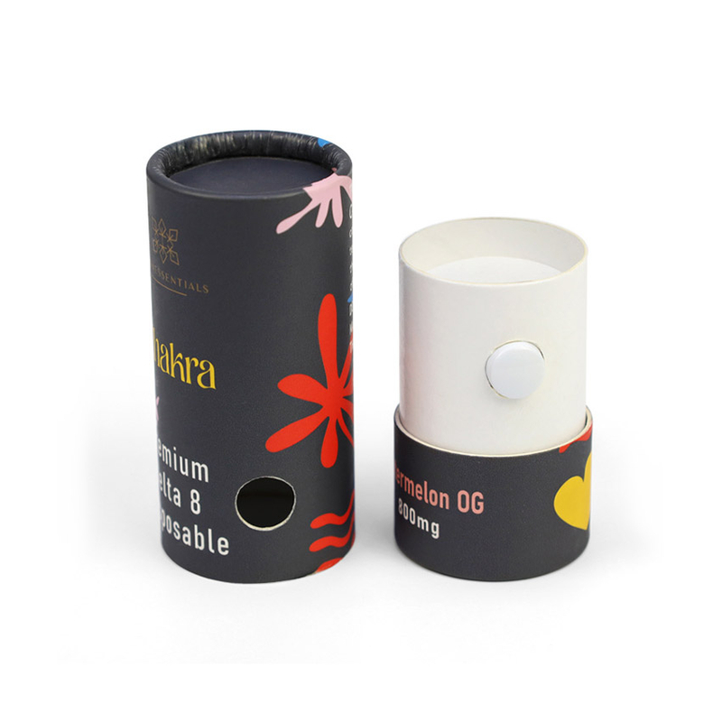 Eco Friendly Small Custom Colored Cardboard Paper Tube for Vape Cartridge