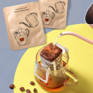 Custom Sustainable Tear-notch Individual Drip Coffee Bag Packaging Uae