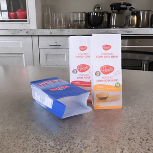 CMYK Color Printing Box Bottom Laminated Plastic Bags for Flour Packaging
