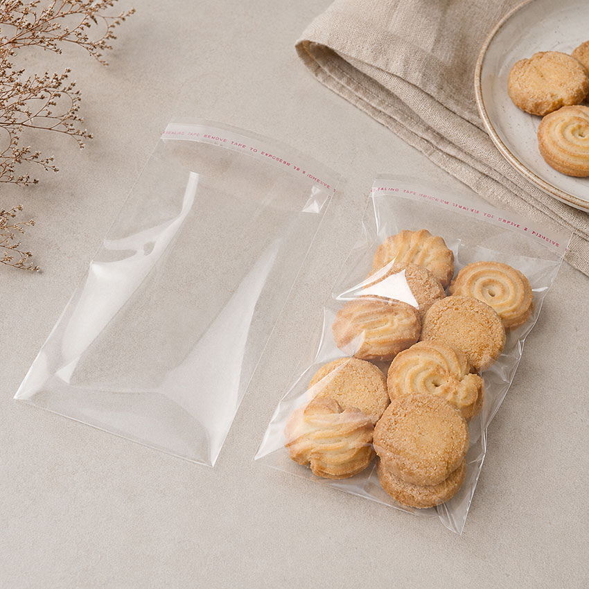 Crystal Clear Flap Seal Bags for Food