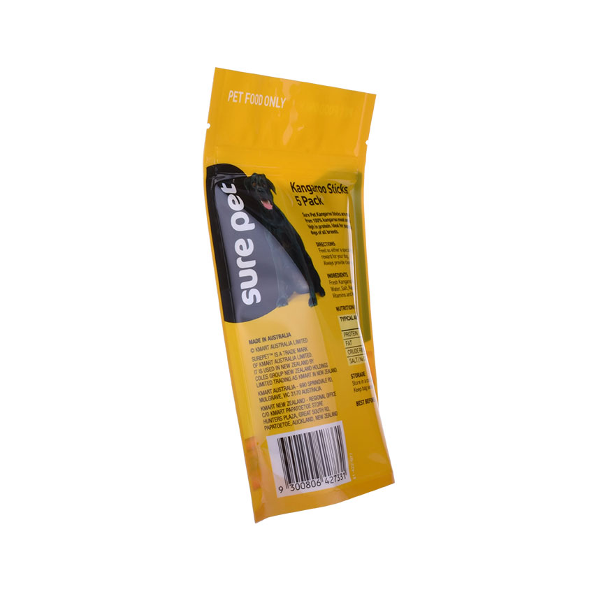 Ziplock stand Up Pouch 300g 500g 500g 1kg สุนัขแมวสัตว์เลี้ยงบรรจุภัณฑ์อาหารสัตว์เลี้ยง