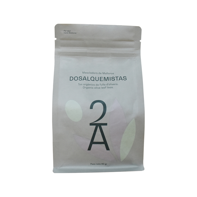 Emballage alimentaire compostable en gros sacs de feuilles de thé biodégradable sacs