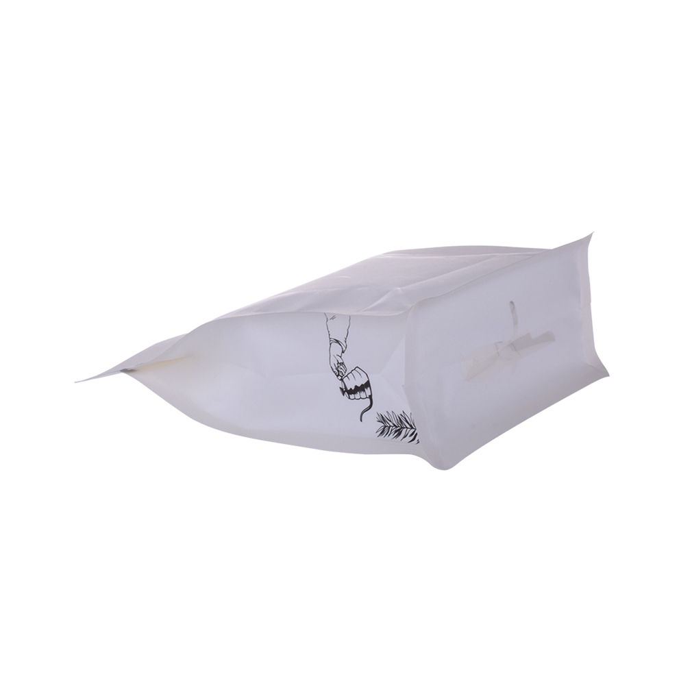 Inventory Foil Lined Resealable Compostable Flat Bottom Packag Compostable Coffee Bag