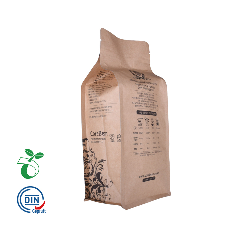 São de ziplock 100% compostável de amido de milho PLA com design com design
