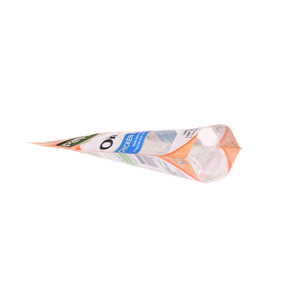 China Product Glossy Finish Block Bottom Pouches