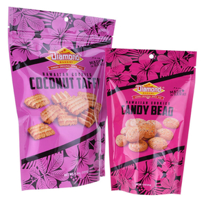 Creative OEM Stand Up Bakery Cookies Cellophane Bags For Baked Goods