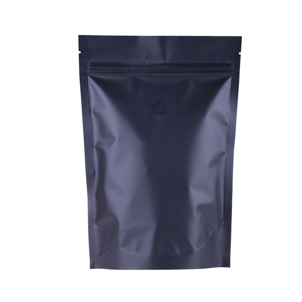 Placo de café laminado de alumínio plástico de grau alimentar embalagem de impressão preta de impressão preta bolsa flexível selvagem
