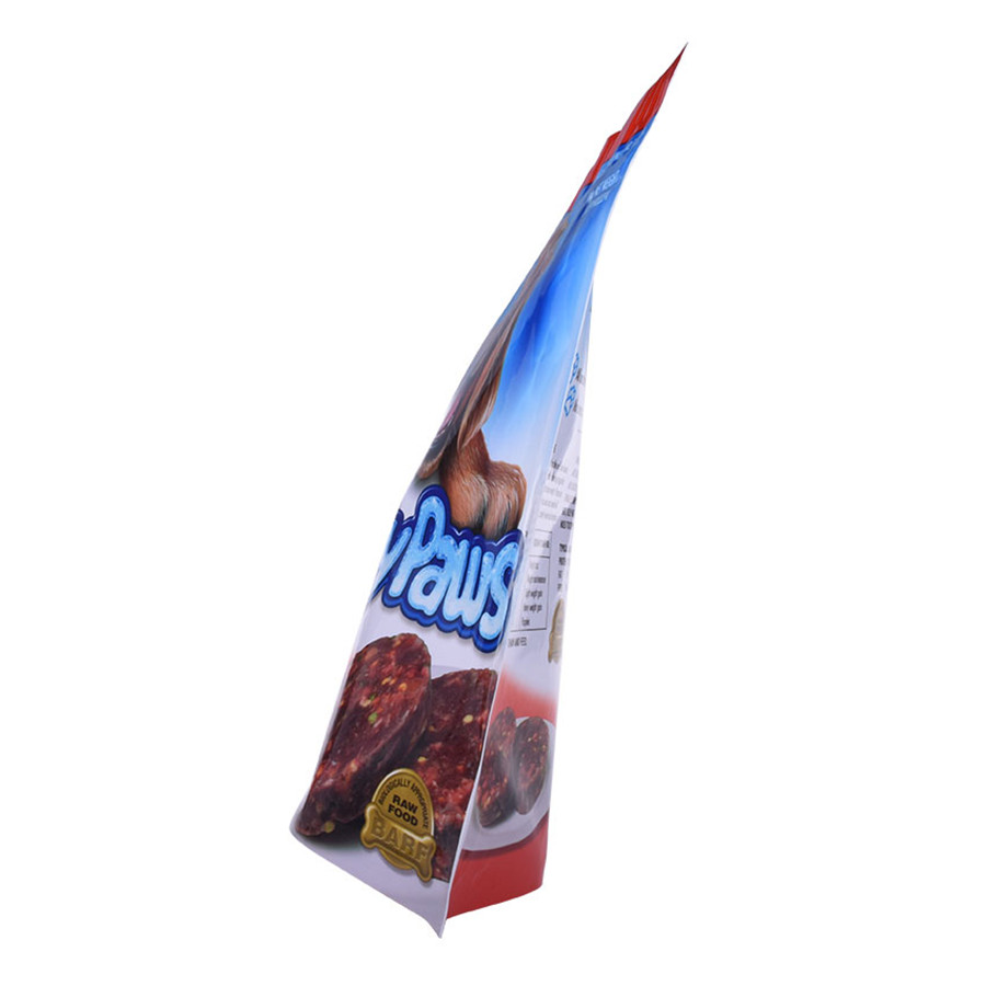 Heat Resealable Recycle Bags Food Grade For Pet Food Packaging