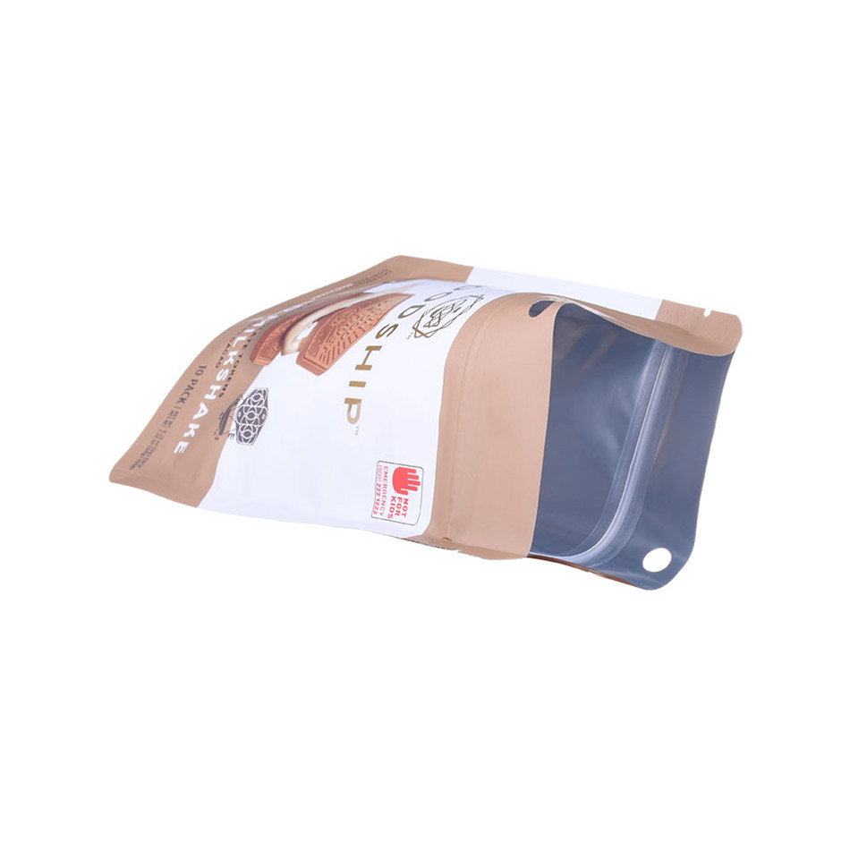 Plastic Composite Aluminum Stand Up Food Pouch Chocolate Biscuits Printed Zipper Bag Waterproof Snack Bag