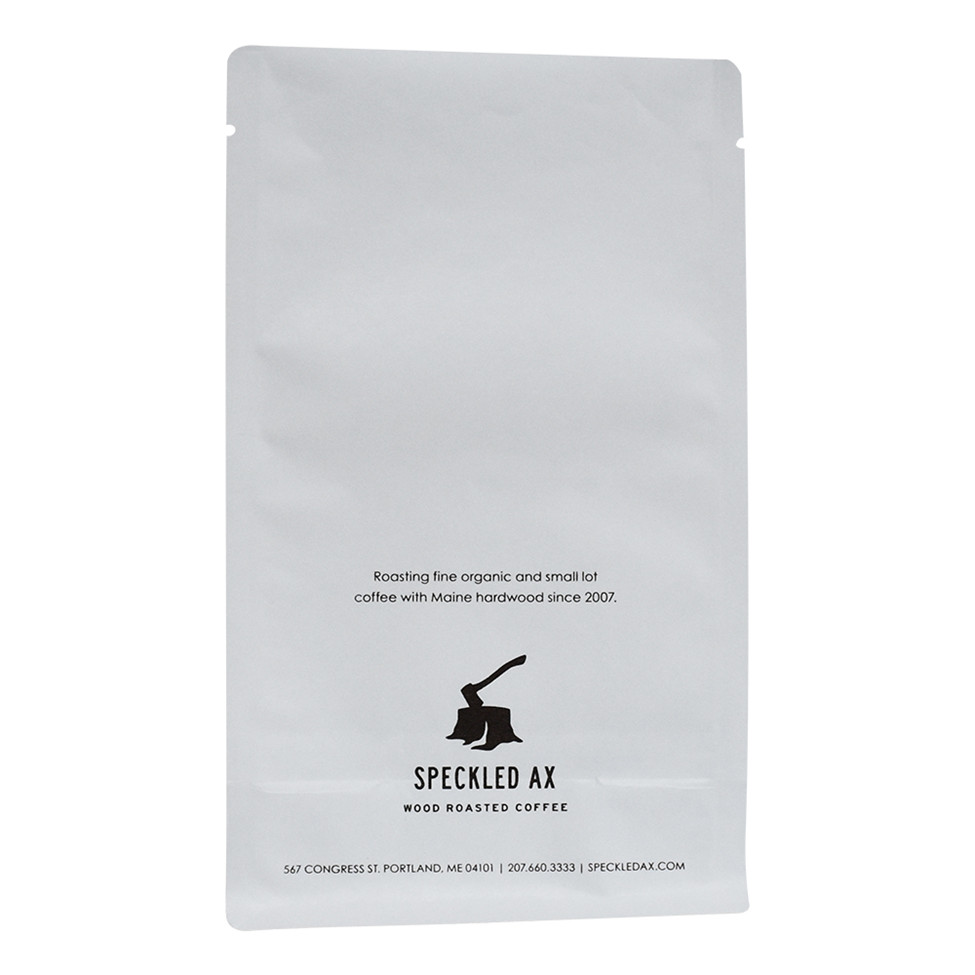 Compostable Biodegradable Square Bottom Coffee Bag Custom Heal Seal Flexible Packaging