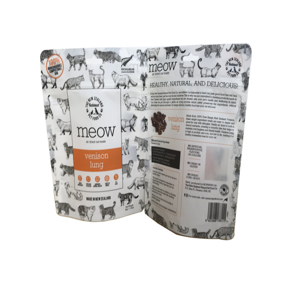 Eco Friendly Tear Notch Stand Up Pouch Zipper Bags