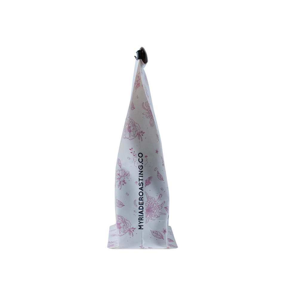 Biodegradable Snacks Kraft Paper Bag Sealing