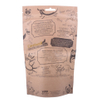Customized Best Price Logo Kraft Paper Pet Food Bag with Ziplock And Window