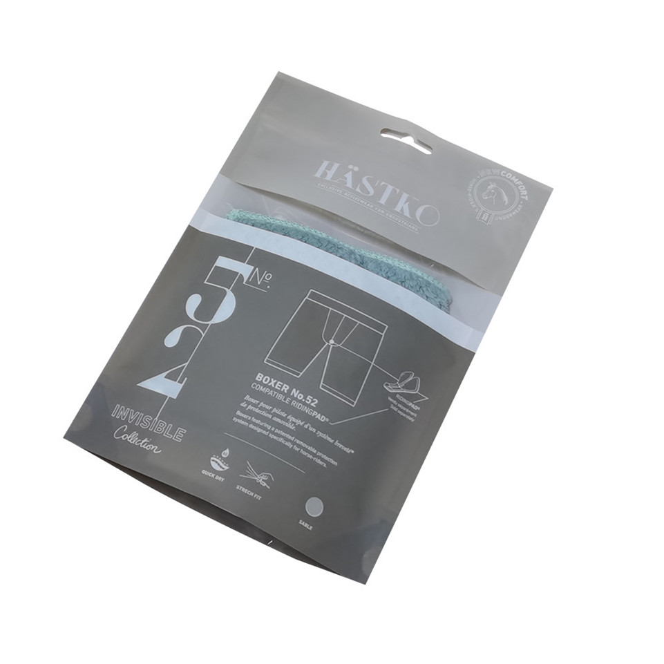 Pocket Zip Laminated Tear Notch Heat Sealed Biodegradable Plastic Packaging