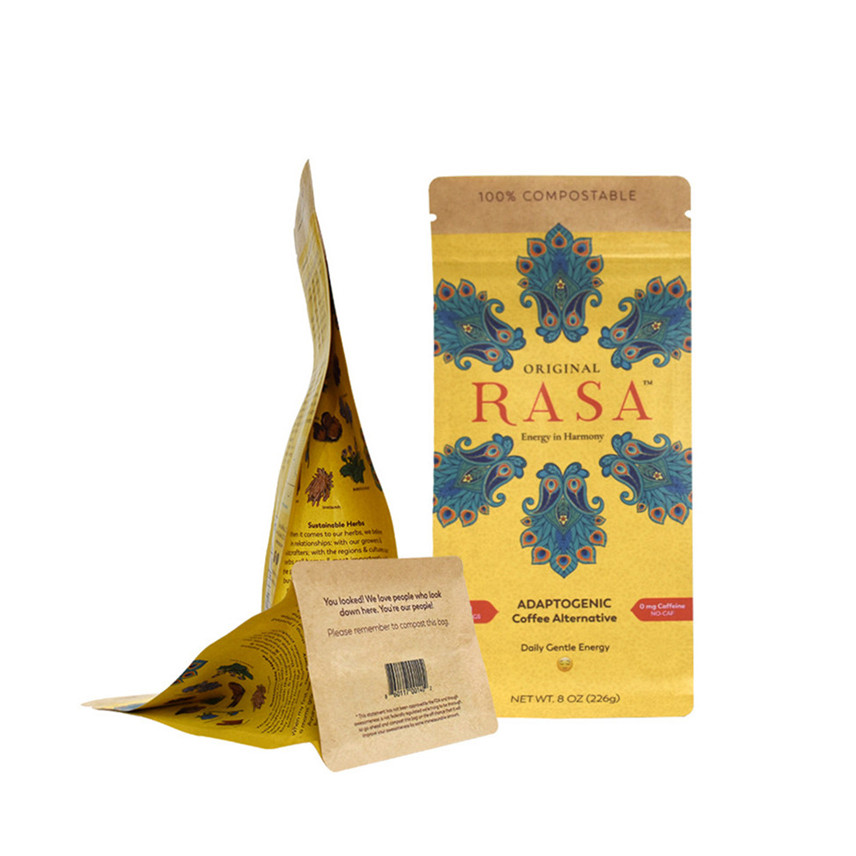 Benutzerdefinierte gedruckte Box Bottom Flexible Lebensmittelverpackung für geröstete Kaffee