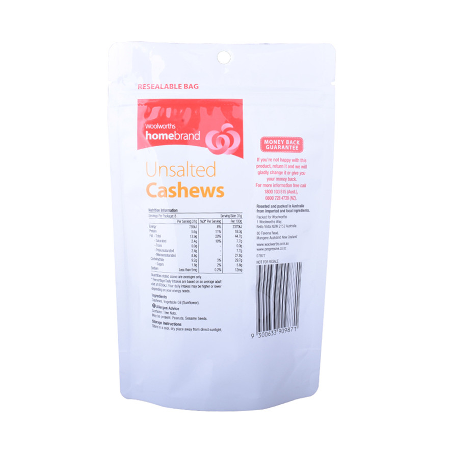 Cheap Standard Heat Sealed Cashnew Nuts Bags